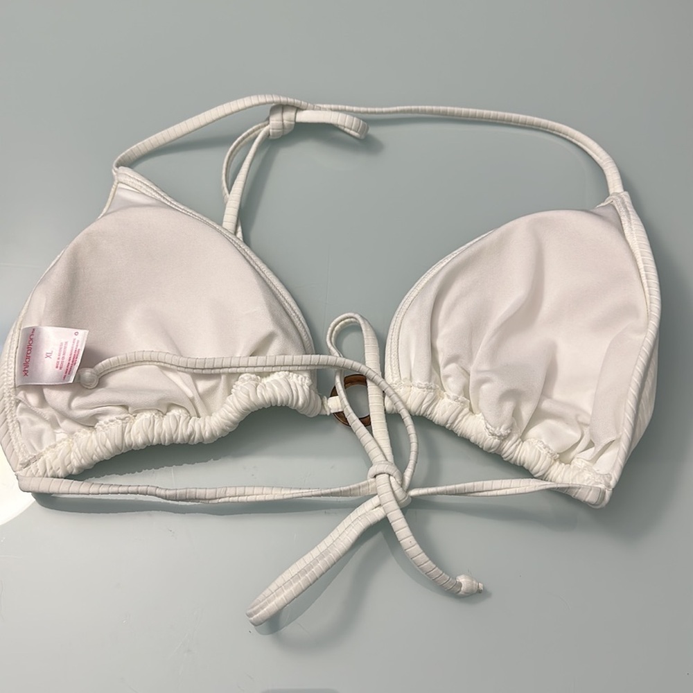 White String Bikini Top - Picture 2 of 3